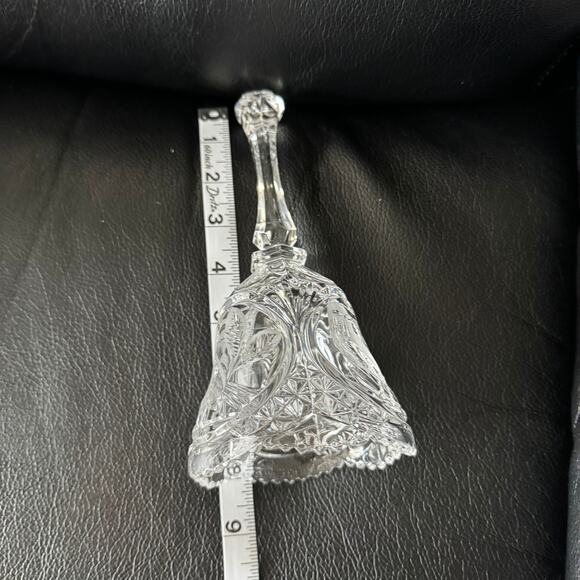 Hofbauer Byrdes Crystal Bell • Bleikristall Cut Glass • West Germany Vintage - Picture 7 of 7